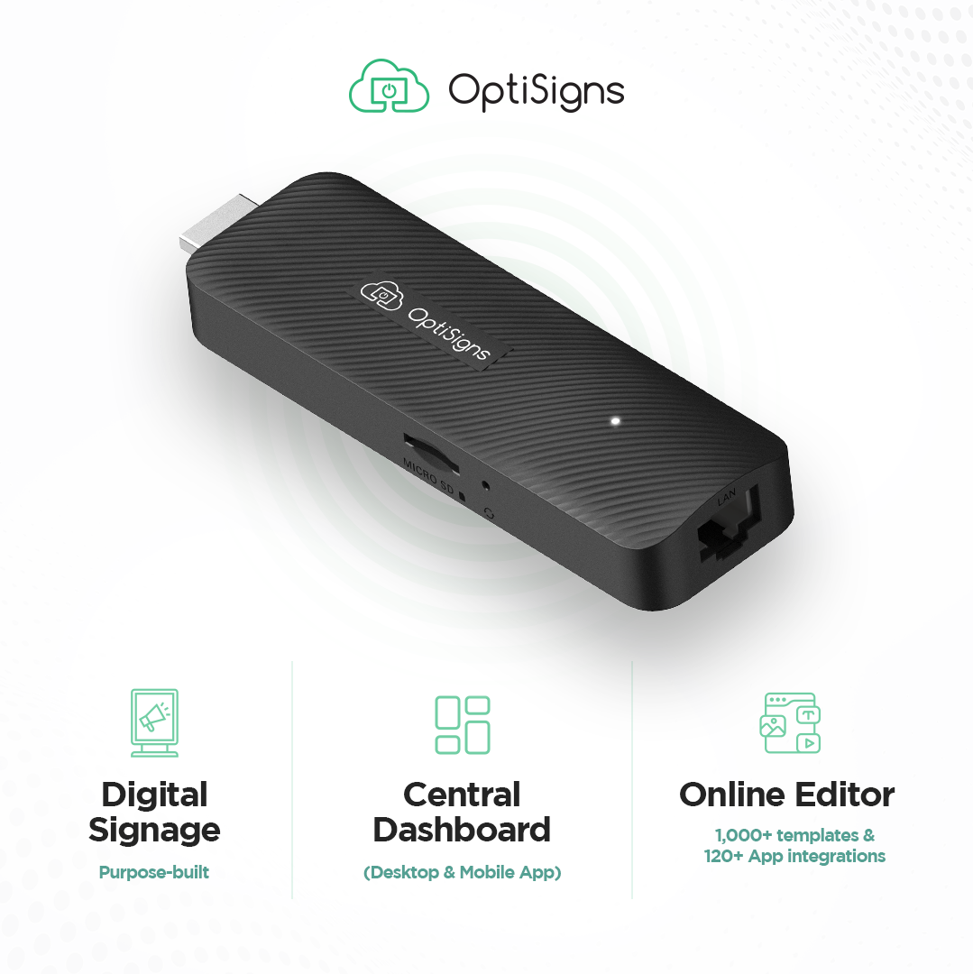 OptiStick Digital Signage Player OptiSigns