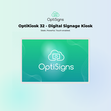 Load image into Gallery viewer, OptiKiosk 32 - 32” Touchscreen Digital Signage Kiosk with OptiSigns Software (Stand & Wall Mount Variants)