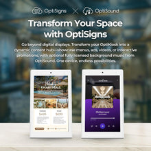 Load image into Gallery viewer, OptiKiosk 10 - All-in-One Digital Signage Kiosk