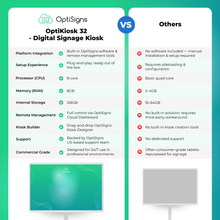 Load image into Gallery viewer, OptiKiosk 32 - 32” Touchscreen Digital Signage Kiosk with OptiSigns Software (Wall Mount &amp; Stand Variants)
