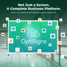 Load image into Gallery viewer, OptiKiosk 32 - 32” Touchscreen Digital Signage Kiosk with OptiSigns Software (Wall Mount &amp; Stand Variants)
