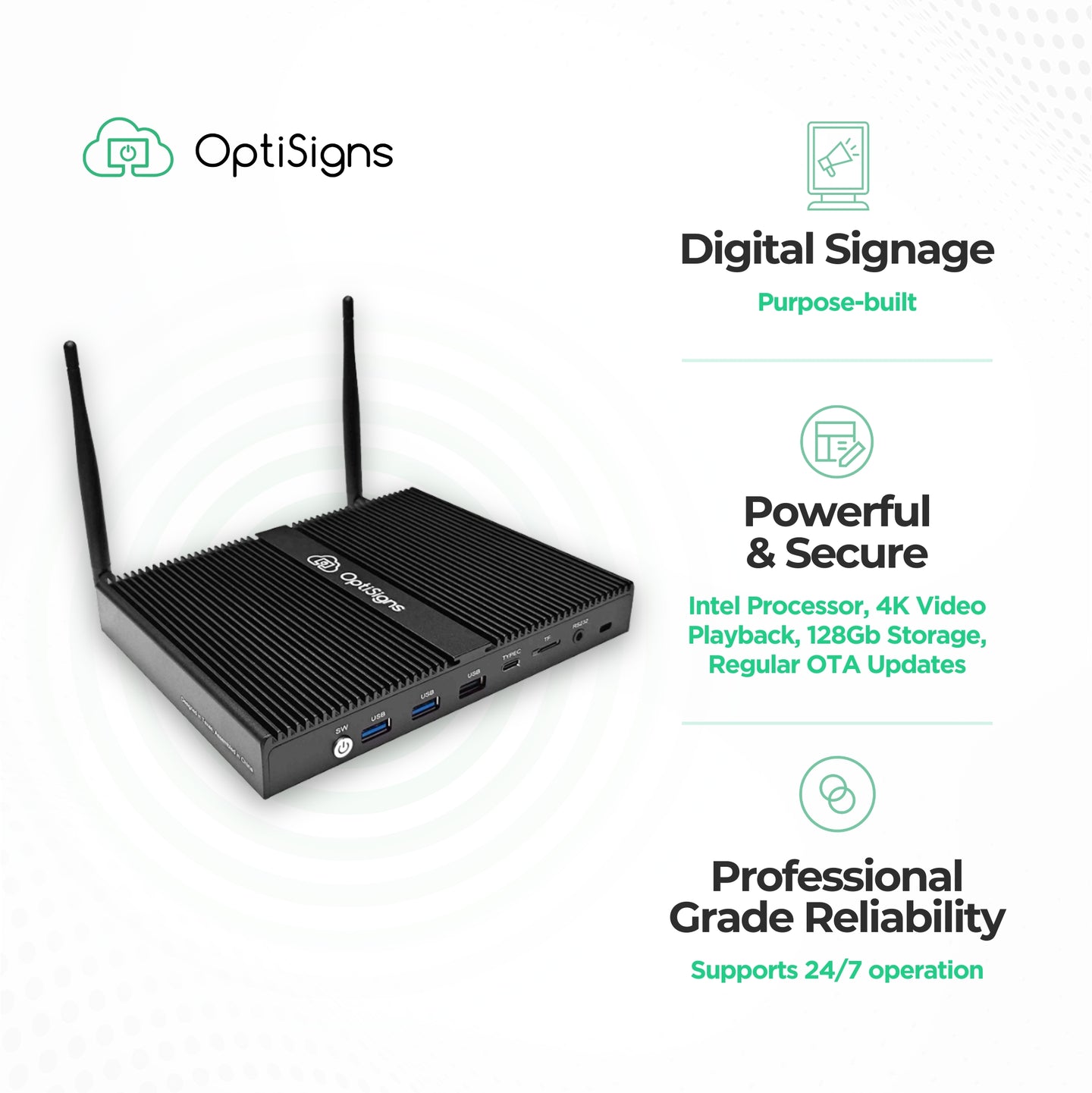 OptiSigns Pro Signage Player