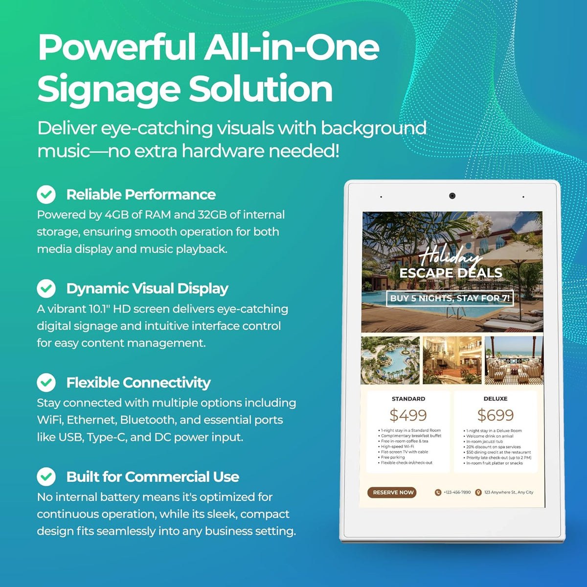 OptiKiosk 10 - All-in-One Digital Signage Kiosk – OptiSigns