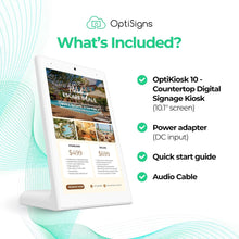 Load image into Gallery viewer, OptiKiosk 10 - All-in-One Digital Signage Kiosk
